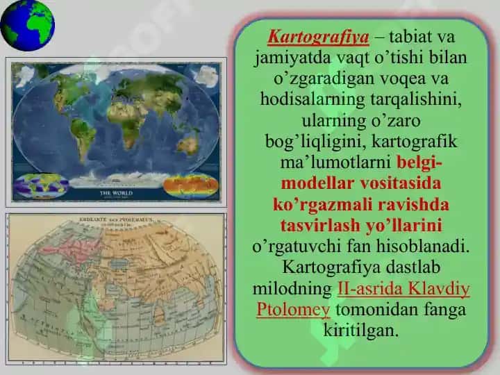 Topografiya va kartografiya asoslari 8