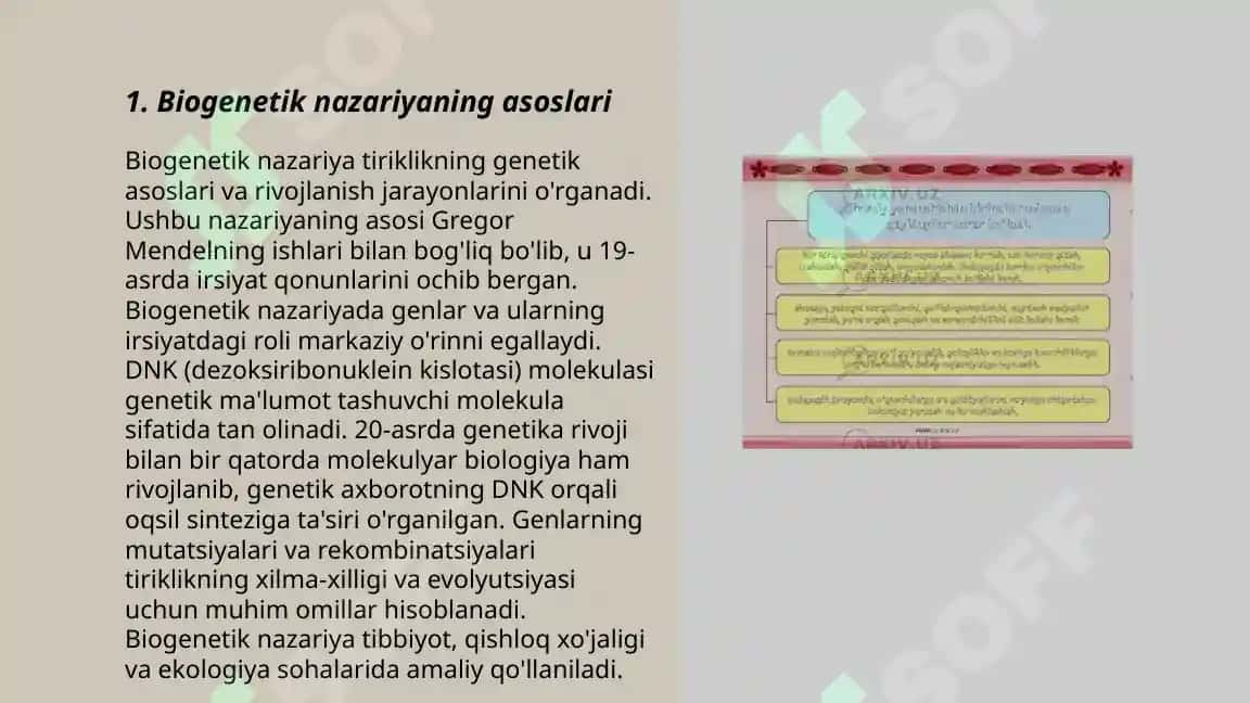Rivojlanishning bio genitik nazariyasi.shaxs rivojlanishida diadik tahlil tamoili 3