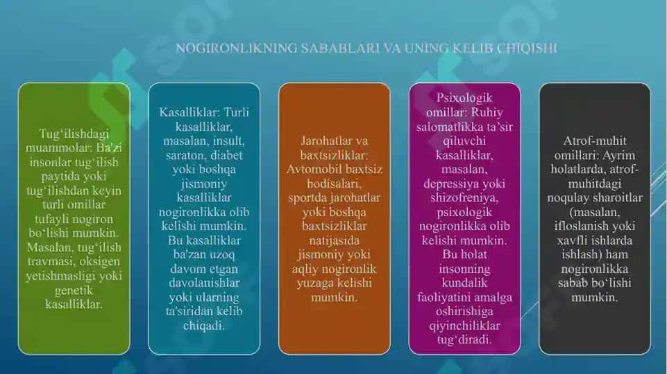 Nogironlik belgilari va nogironlik guruhlarini aniqlash mezonlari 4