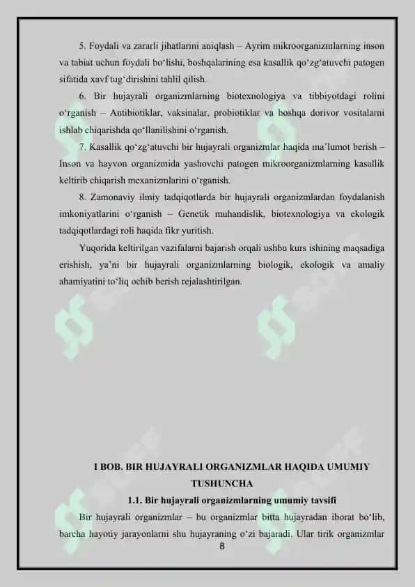 Bir hujayrali organizmlar 8