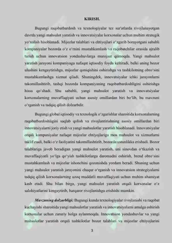 Yangi mahsulot yaratish va innovatsiyalar 3