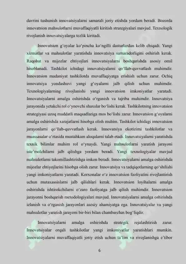 Yangi mahsulot yaratish va innovatsiyalar 6