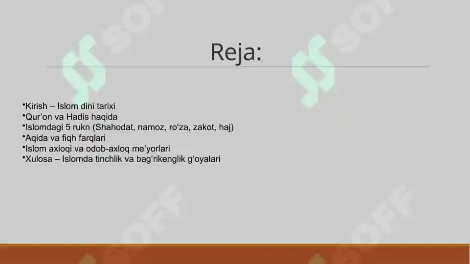 Islom dini va uning asosiy aqidalari 2
