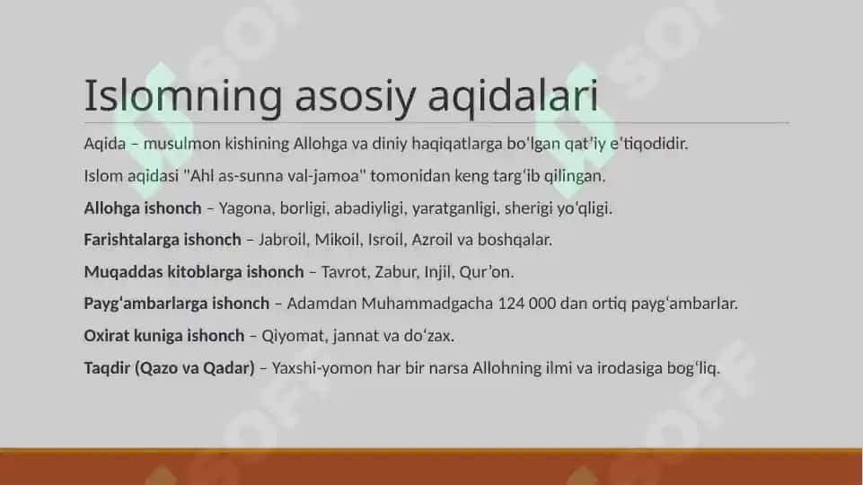 Islom dini va uning asosiy aqidalari 4