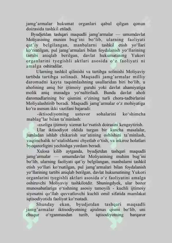 Davlatning byudjetdan tashqari jamg’armalari 7