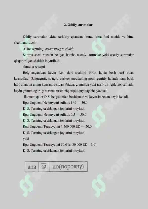 11. Surtmalar nomenklaturasi va tarkiblari. Referat 7 bet. 4