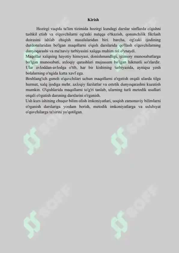Maqol o'rganish metodikasi 2