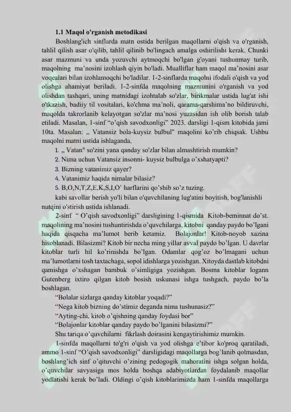 Maqol o'rganish metodikasi 4