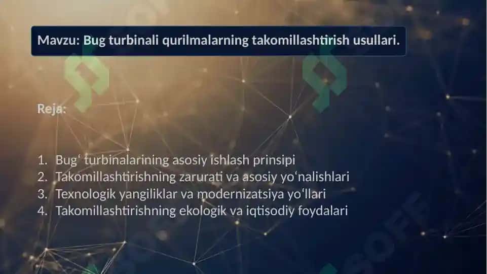 Bug’ turbinali qurilmalarning takomillashtirish usullari 2