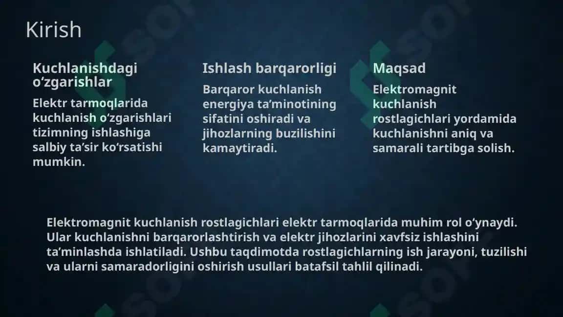 Elektromagnit kuchlanish 2