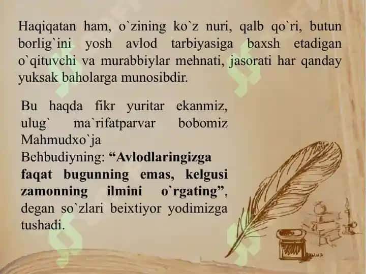 USTOZLIK SHARAFI. 3