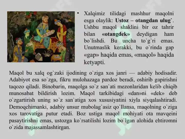 USTOZLIK SHARAFI. 4