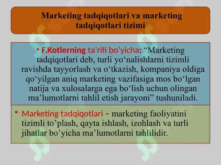 Marketing tadqiqotlari 2