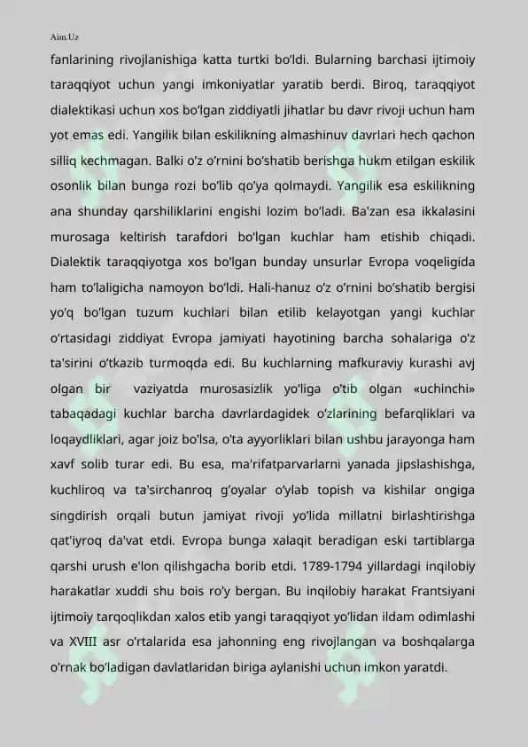 XVIII ASR OXIRI XIX ASR NЕMIS FALSAFASINING ASOSIY XUSUSIYaTLARI 5