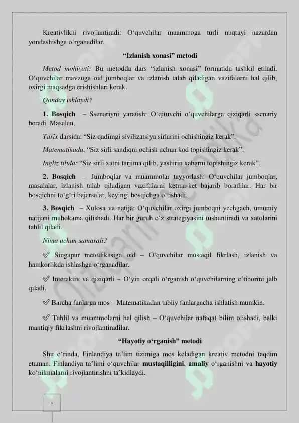 Barcha fan uchun "Top 10 metodlar" 3