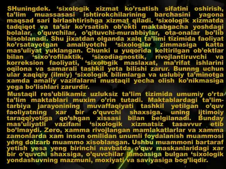 O’qituvchi psixologiyasi 4