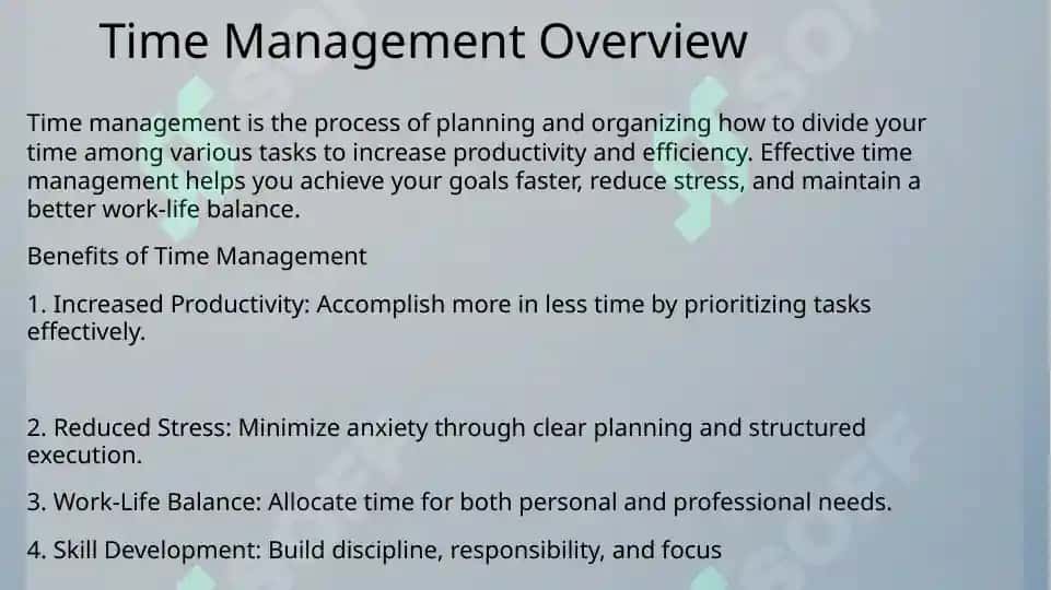 Time management 3