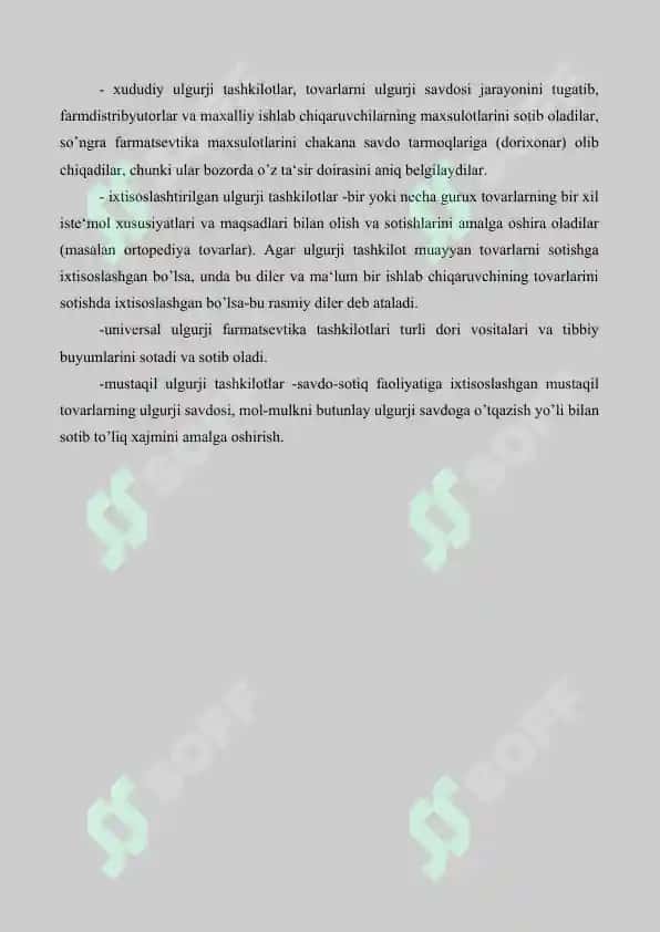 6. Distribyutorlik  faoliyati. Farmasevtik ombor. Referat 16 bet. 4