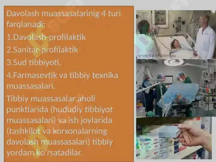 Davolash profilaktika muassalarining turlari va ularning faoliyatini tashkil etish 4