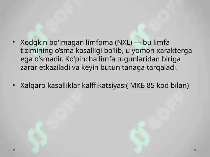 Nexodjkin limfomasi 4