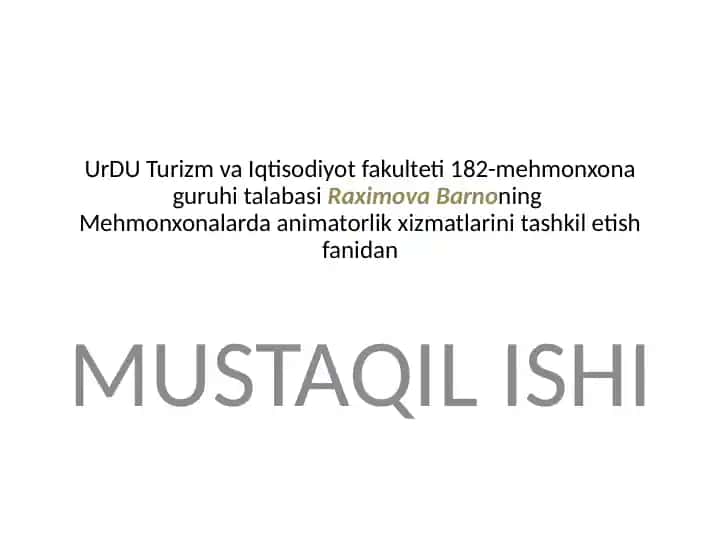 Animatsiya turlari 1