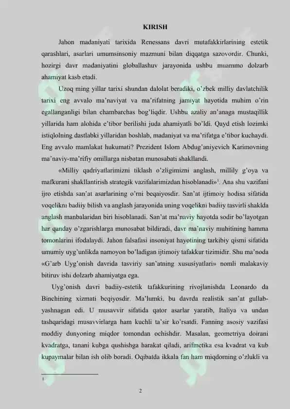 Uygʻonish davri san'ati 2