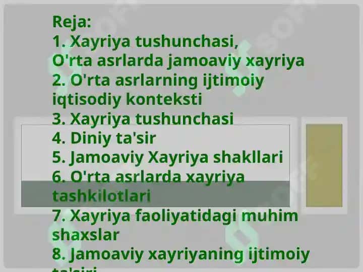 O'rta asrlarda jamoaviy xayriya 2