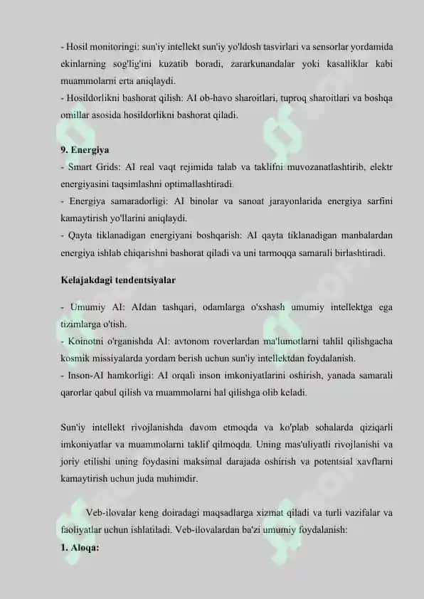 Sun’iy intellektga asoslangan dollar kursini bashorat qiladigan web ilova 8