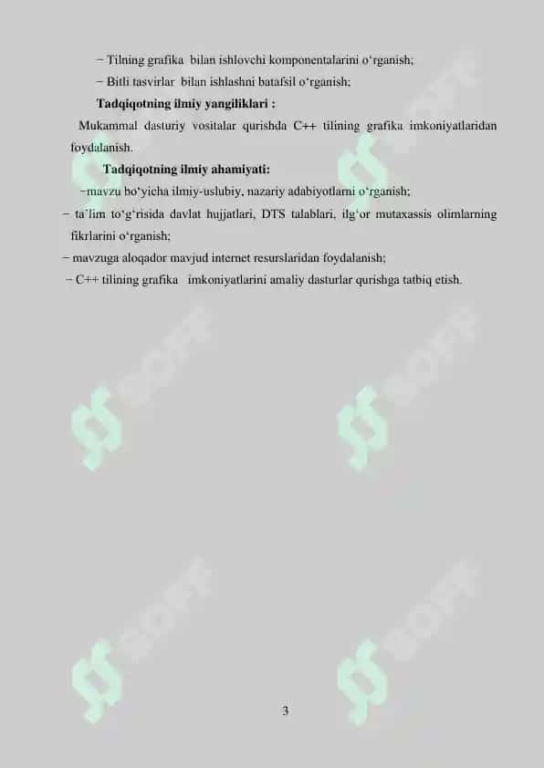C++ tilida grafikalar bilan ishlash 3