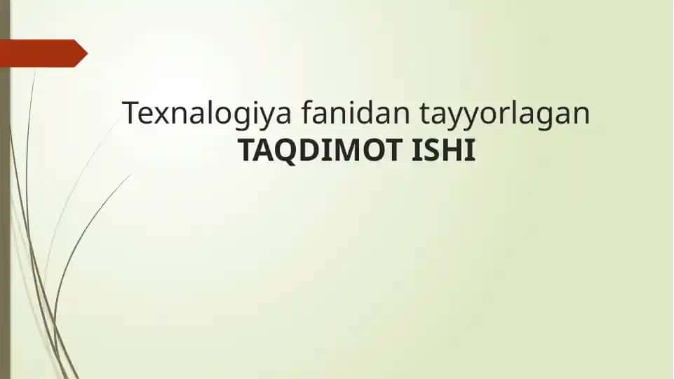 Boshlang’ich ta’limda texnalogiya fanining shakl va metodlari 1