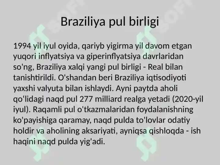 BRAZILIYA Moliya tizimi 2