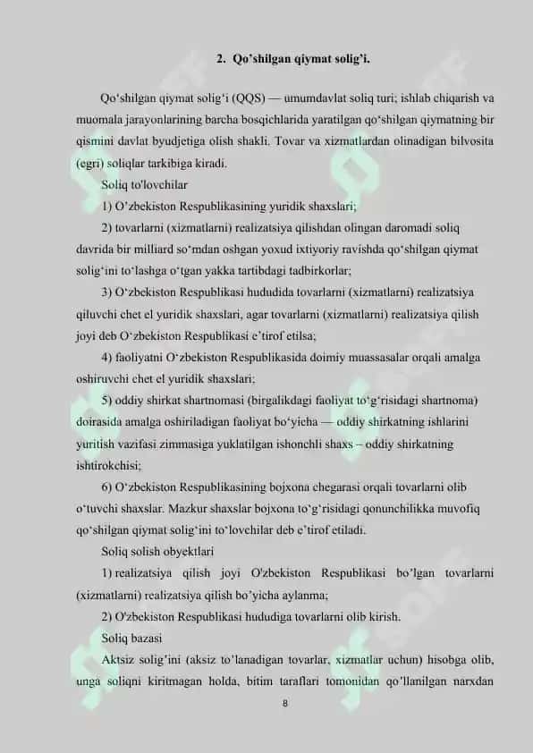Davlat soliq inspeksiyasida amaliyot hisoboti 8