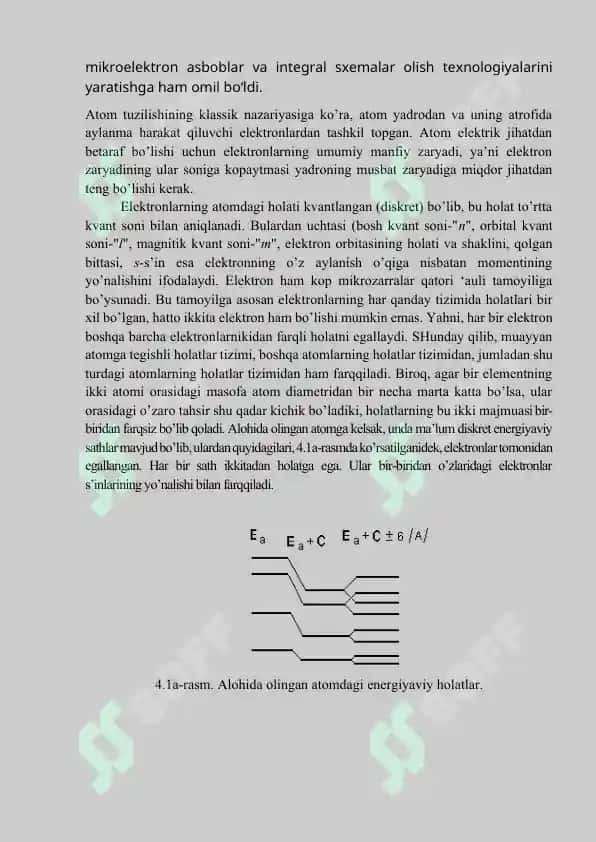 Yarim o'tkazgichlarda elektr o'tkazuvchanlikning elementar nazariyasi 3