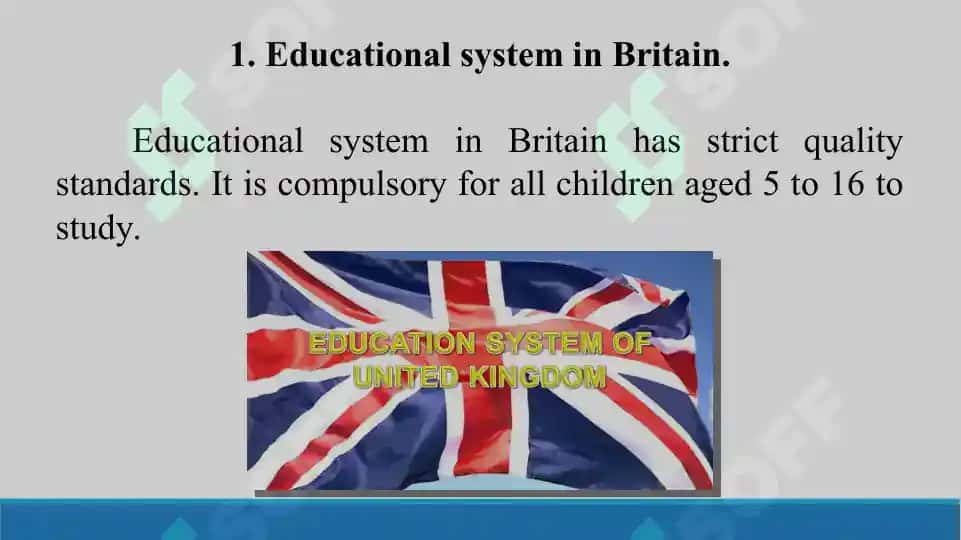 3.1. The educational system of the UK. Taqdimot 13 bet 3