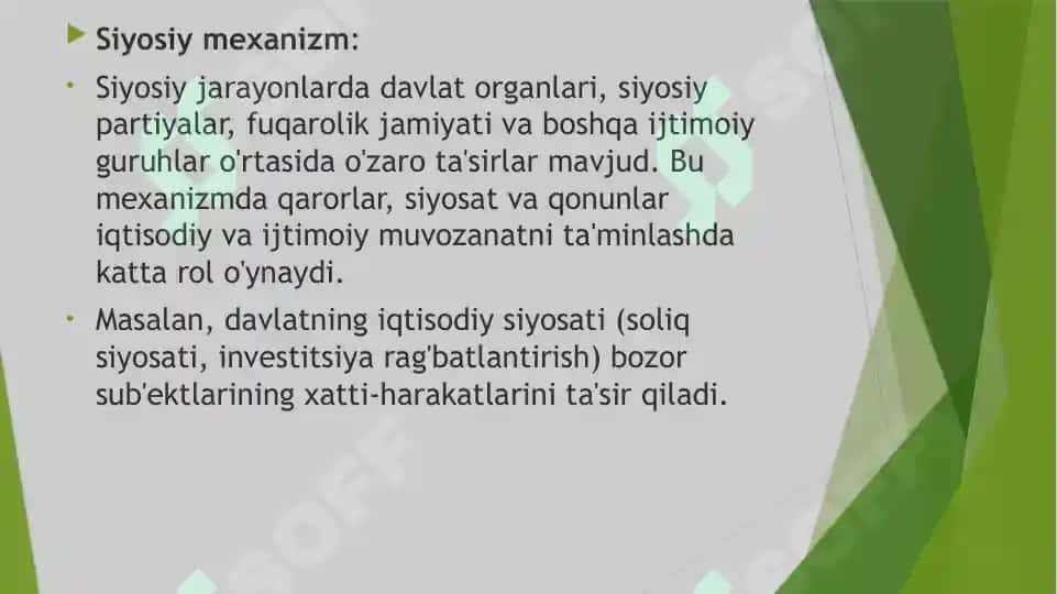 Muomala jarayonida o'zaro tasir mexanizmlari 3