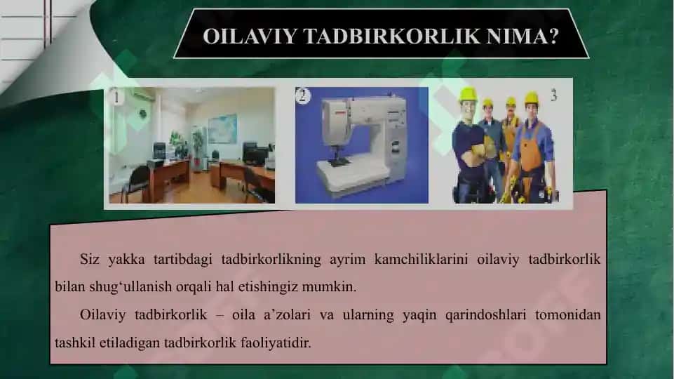 Oilaviy tadbirkorlik 2