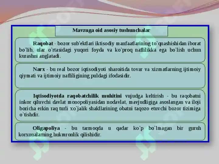 Raqobat va Monopoliya 2