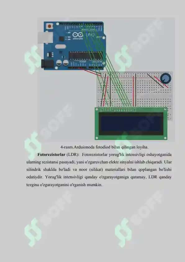 Robotexnikada fotodiodlar, fotorezistorlar va fototranzistorlarni qo‘llash 6