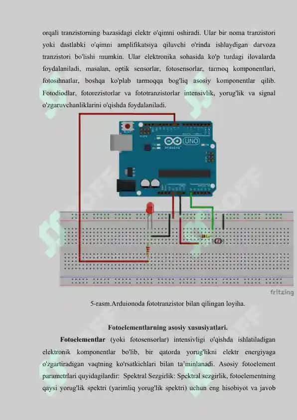 Robotexnikada fotodiodlar, fotorezistorlar va fototranzistorlarni qo‘llash 8