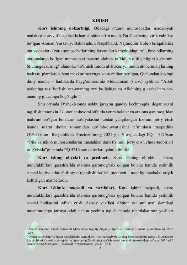 Sharq mutafakkirlari qarashlarida ota-ona qaromog‘isiz qolgan bolalar hamda yetimlik sotsial hodisa sifatida ilmiy o‘rganilishi 2