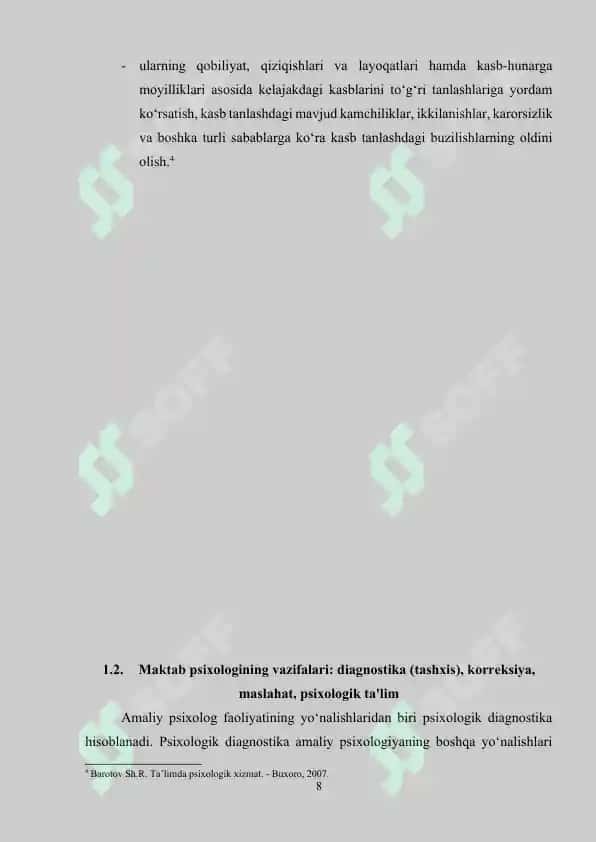 Psixologik maslaxat maktab psixologining asosiy faoliyat yo‘nalishi 8