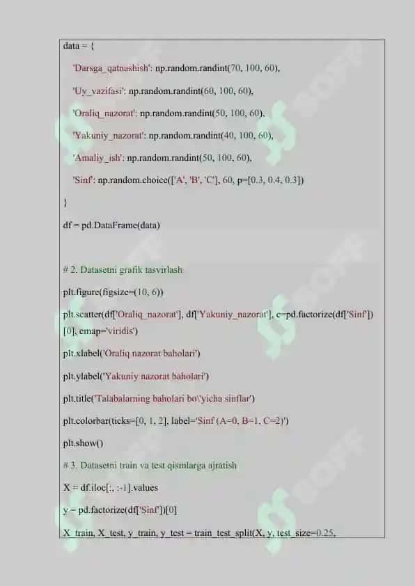 Talabalarni sinflashtirish 3