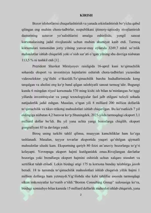 620 art. Gazlamaning arqoq ipi ishlab chiqarish uchun “Trutzschler” firmasi uskunalari bilan jihozlangan quvvati 25000 urchuq bo’lgan yigirish korxonasining texnologik ko’rsatkichlarini loyihalash 2