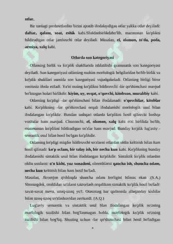Ot turkumining ma’no turlari 4