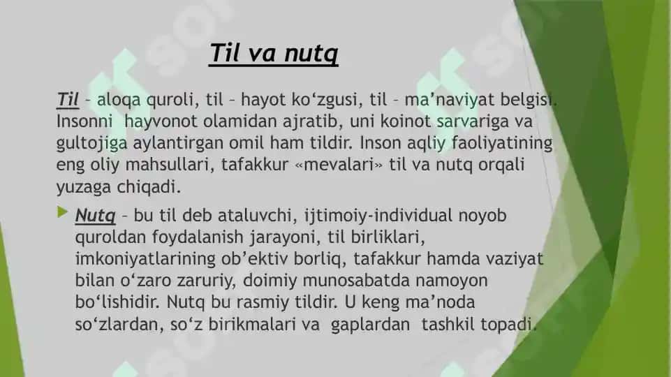 Til va nutq. Nutq odobi. Nutqiy etiket. 4