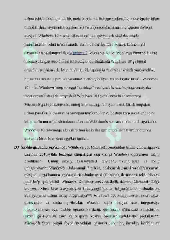 Shaxsiy kompyuterlarda ishlash 2