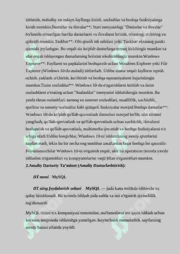 Shaxsiy kompyuterlarda ishlash 4