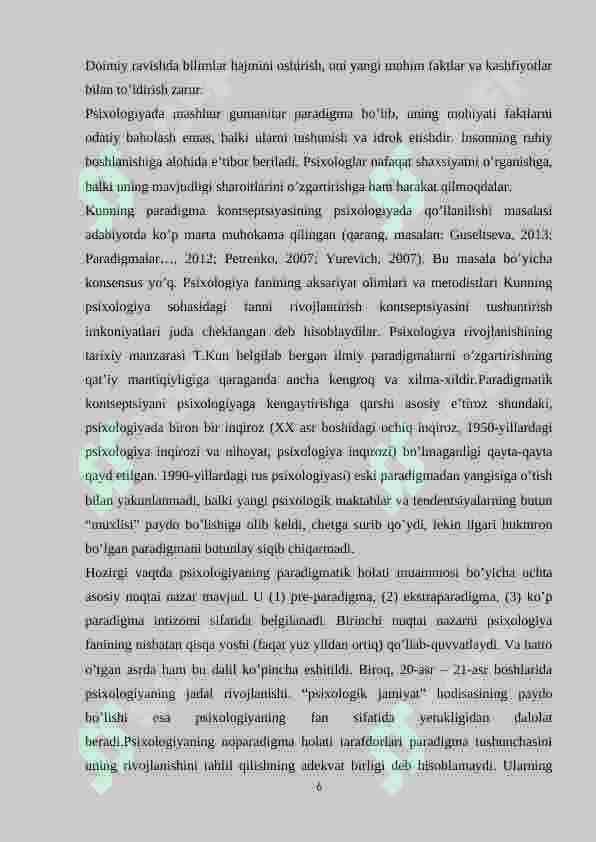 Psixologiyada eksperimental paradigma 6