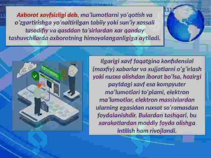 Axborot xavfsizligi sohasidagi ish boshlash 4