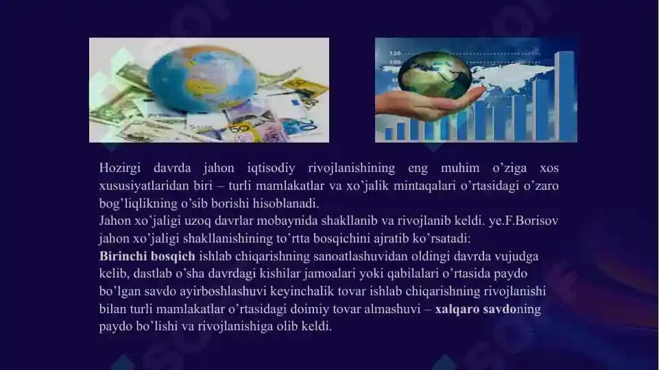 Jahon xo`jaligi va uning evolutsiyasi 3